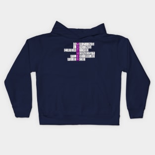 MOTHER CROSSWORD PUZZLE STYLE QUALITIES OF A GOOD MOM Kids Hoodie